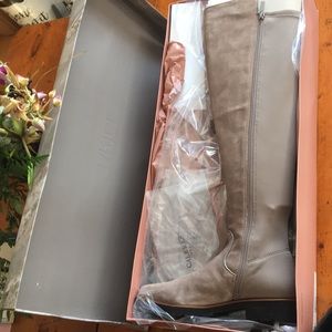 NEW NIB Franco sarto Suede otk boots tan 8
